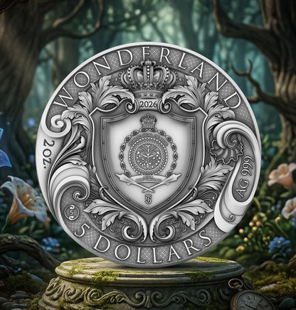 2026 Niue World of Stories - Wonderland 2 oz Silver Coin T&S  (03/13)