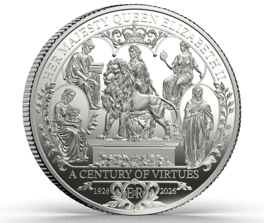 Estimate! 2026 Falkland Islands Queen Elizabeth II Century of Virtues Proof 1 oz Silver Coin (03/04)