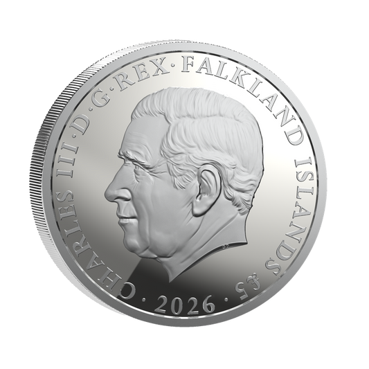 Estimate! 2026 Falkland Islands Queen Elizabeth II Century of Virtues Proof 1 oz Silver Coin (03/04)