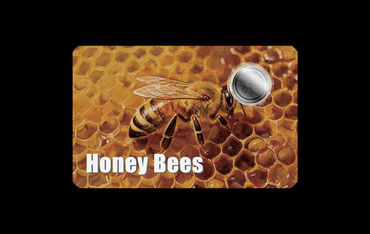 2026 Liberia Honey Bees 1/1000 oz Platinum Coin in Card (03/03)