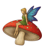 In Stock! Enchanted Fairy Glitter Wings Colorized Shaped 100g Copper Medal (03/05)