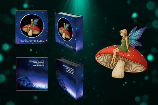 Enchanted Fairy Colorized Shaped 100g Copper Medal (03/05)