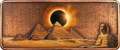 2026 Scarab Egyptian Bar w/Crystal Insert 10oz AVDP .999 Copper Bar