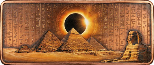 2026 Scarab Egyptian Bar w/Crystal Insert 10oz AVDP .999 Copper Bar