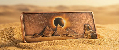 2026 Scarab Egyptian Bar w/Crystal Insert 10oz AVDP .999 Copper Bar