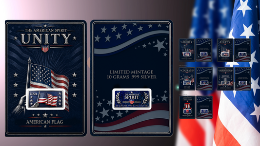4th in Series! 10 Gram Unity Silver Featuring Dual Sided Diamond Dust in Blister