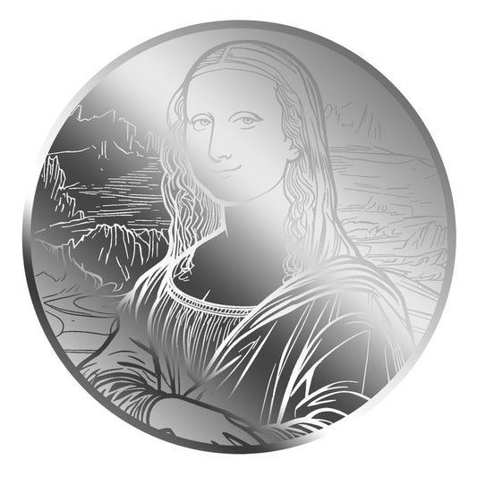 2026 Liberia Mona Lisa 1/500 oz Silver Coin in Card (03/04)