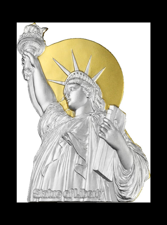 ONE DAY OFFER: Samoa 2026 USA 250 Anniversary Series - Statue of Liberty High Relief Gilded 26g CN 32.8mm Coin w/Box & COA (3000 Mintage)
