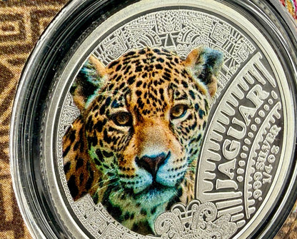 NEW Series! 2026 Cameroon Mexican Cinco Grandes Jaguar 1/4 oz Silver Coin in Card (03/11)
