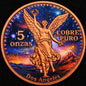 Deal of the week! See the Back! Mexico Dos Angeles Colorized 5 oz Copper Medal (03/09)