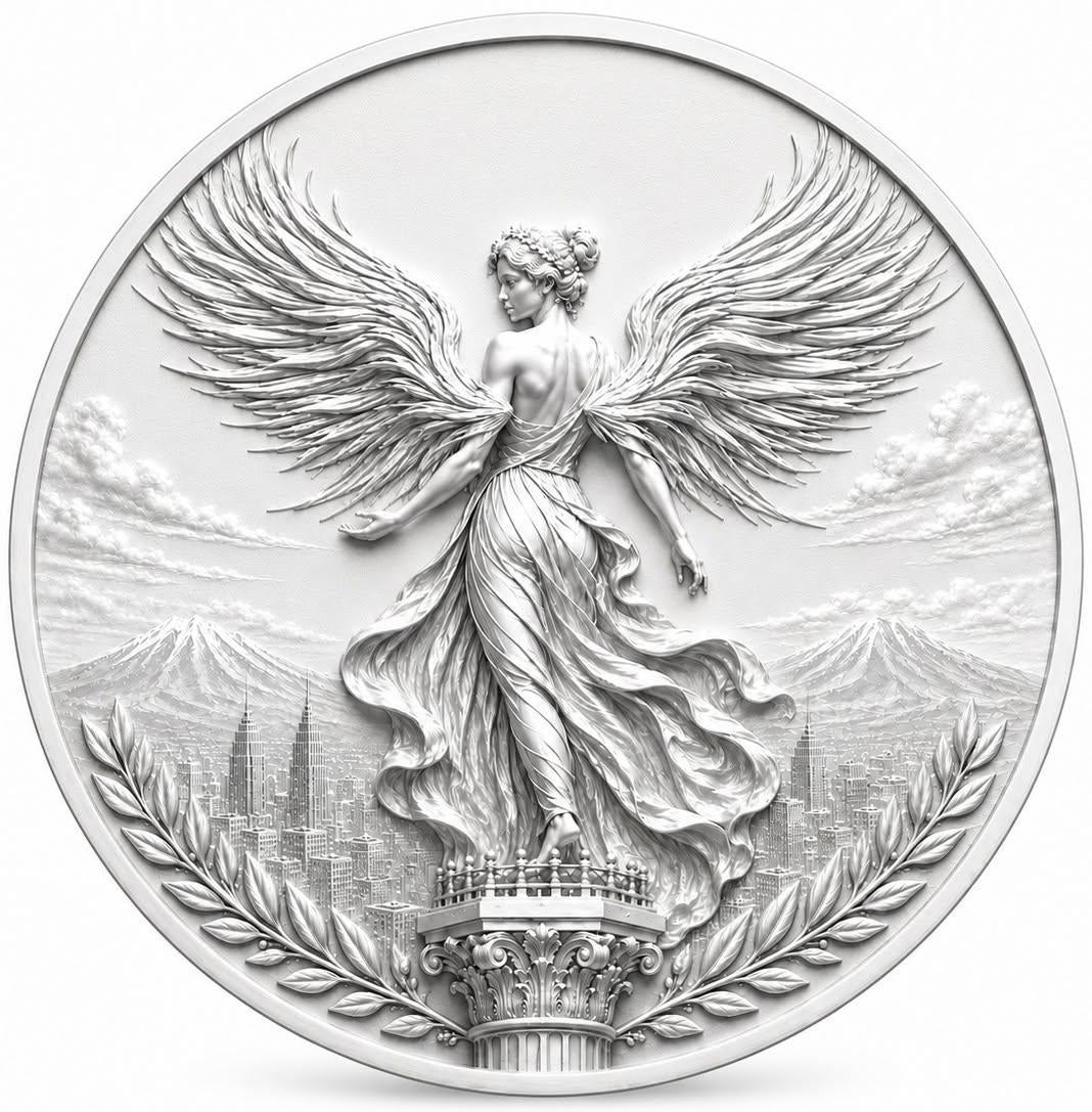 Mexico Libertad Classico 1 oz Silver High Relief Medal (500 Mintage)