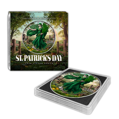 2026 U.S. Silver Eagle - St. Patrick's Day Edition 1 oz Silver Coin (03/06)