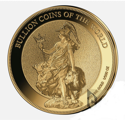 In Stock! 2019 Chad Bullion Coins of the World Britannia 1/500 oz Gold Coin
