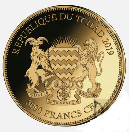 In Stock! 2019 Chad Bullion Coins of the World Britannia 1/500 oz Gold Coin