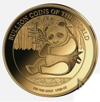 In Stock! 2019 Chad Bullion Coins of the World Panda 1/500 oz Gold Coin