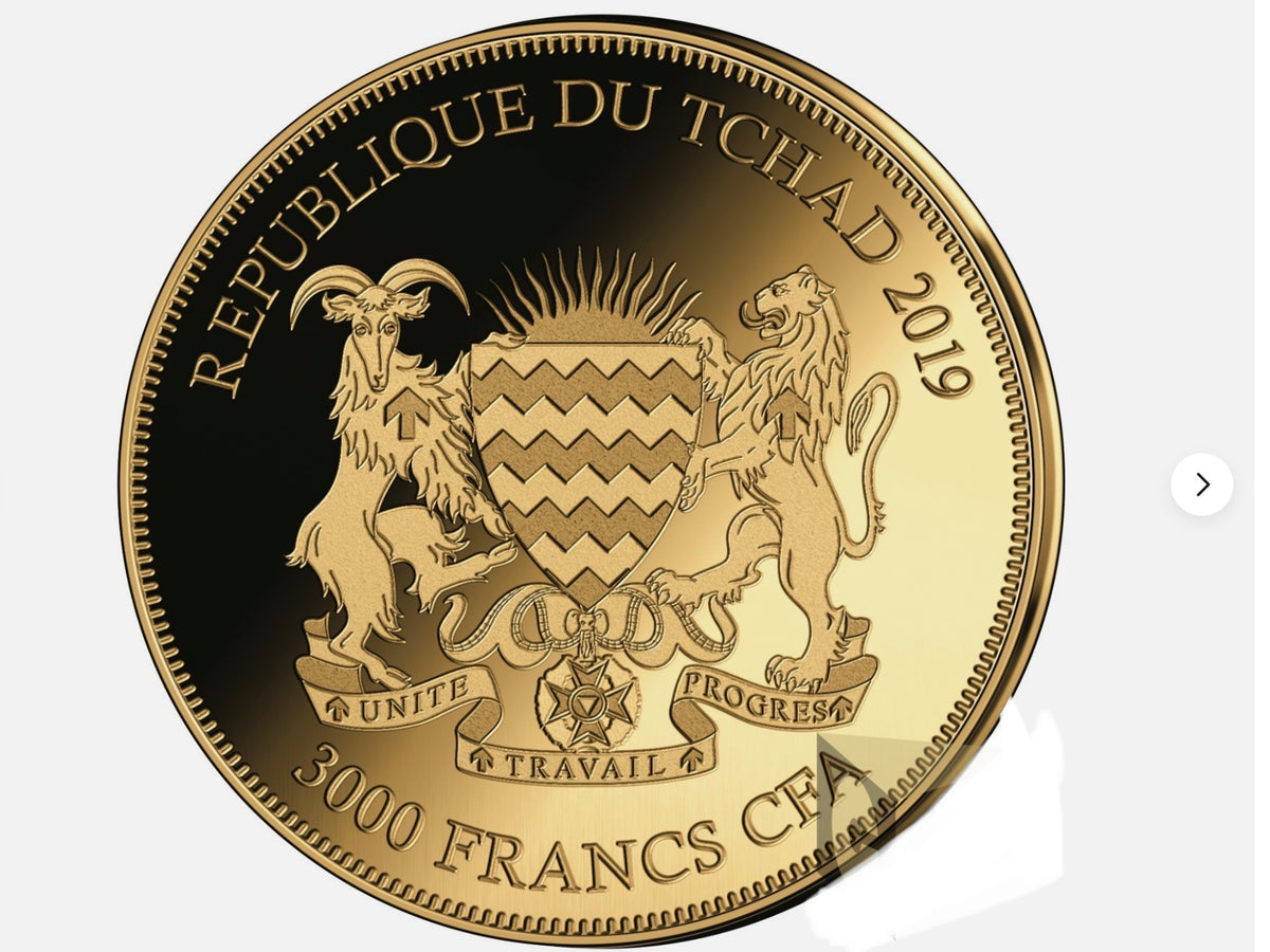 In Stock! 2019 Chad Bullion Coins of the World Panda 1/500 oz Gold Coin