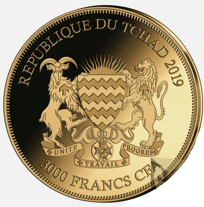 In Stock! 2019 Chad Bullion Coins of the World Buffalo 1/500 oz Gold Coin