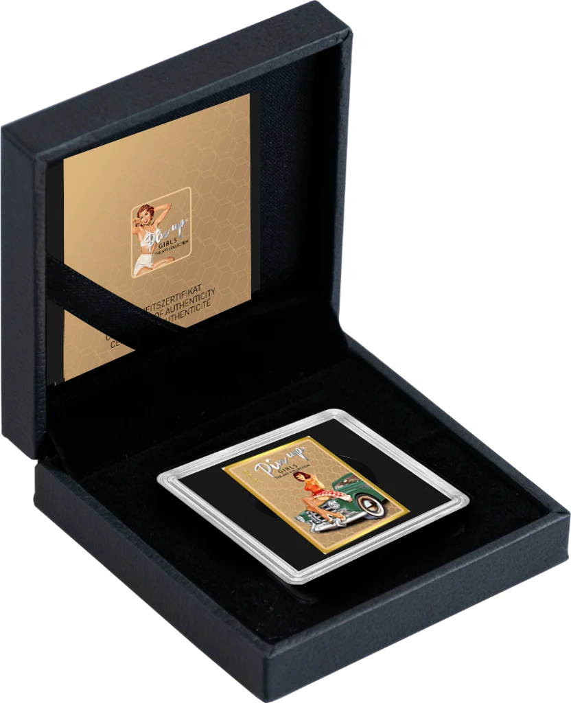 In Stock! Chad Pin-Up Girls Mary 1/500 oz Gold Coin in Box