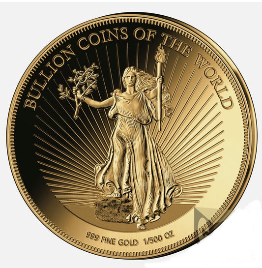 In Stock! 2019 Chad Bullion Coins of the World American Liberty 1/500 oz Gold Coin