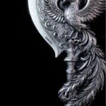 In Stock! 2025 South Korea KOMSCO Phoenix Arcblade 2.5 oz Silver Antiqued Shaped Medal