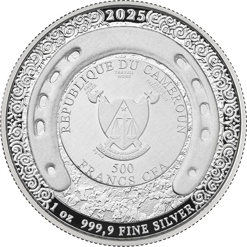 2025 Cameroon Witcher Baptism of Fire 1 oz Silver BU Coin in Capsule (1000 Mintage)