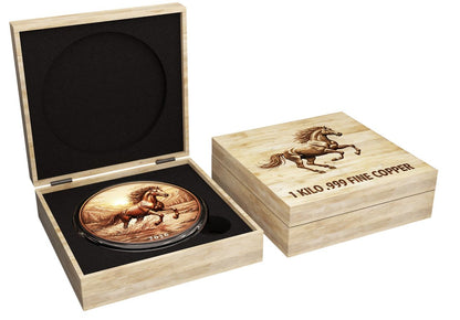 Must see the back! Lunar Year of the Horse HR 1 Kilo Copper Medal