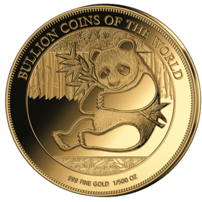 In Stock! 2019 Chad Bullion Coins of the World Panda 1/500 oz Gold Coin