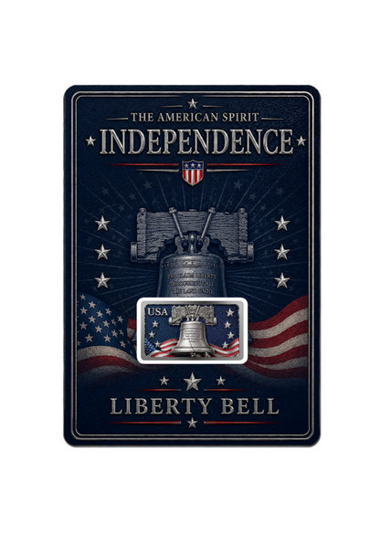 5th in Series! 10 Gram Independence Silver Featuring Dual Sided Diamond Dust in Blister