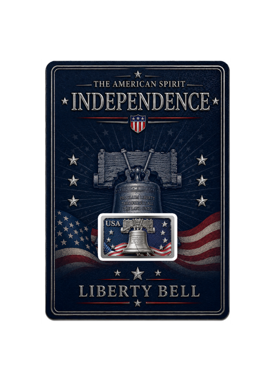 5th in Series! 10 Gram Independence Silver Featuring Dual Sided Diamond Dust in Blister