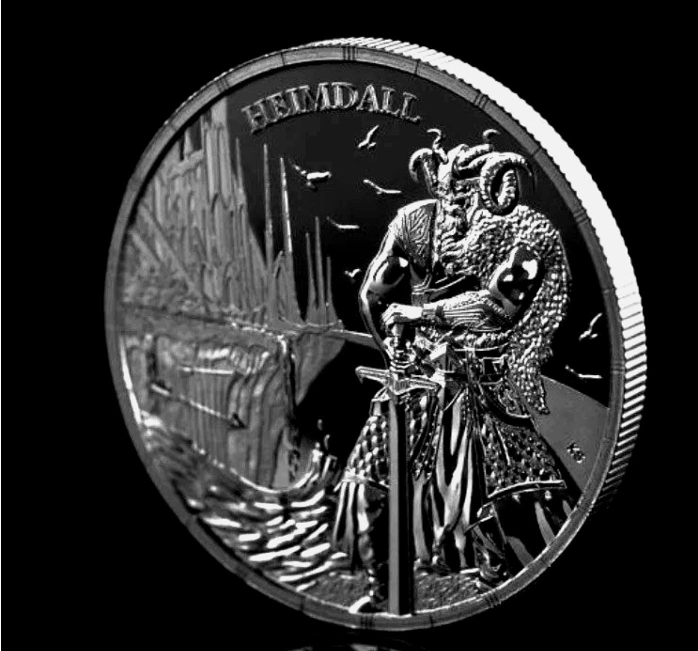 In Stock! 2025 Germania Ragnarok - Loki & Heimdall 2x 1 oz Black Silver Round