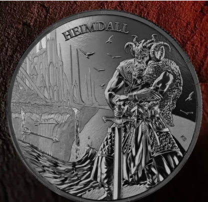 In Stock! 2025 Germania Ragnarok - Loki & Heimdall 2x 1 oz Black Silver Round