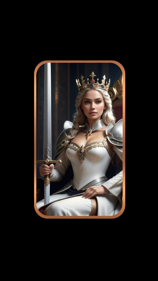 Guinevere Queen of the Round Table 1 oz Copper Colorized Art Bar (500 Mintage)