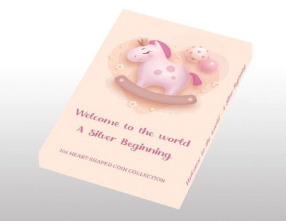 2026 Cameroon New Born Heart - Baby Girl 1 oz Silver Coin (03/16)