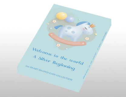 2026 Cameroon New Born Heart - Baby Boy 1 oz Silver Coin (03/16)