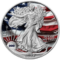 In Stock! 2026 U.S. Silver Eagle - USA Flag Edition 1 oz Silver Coin