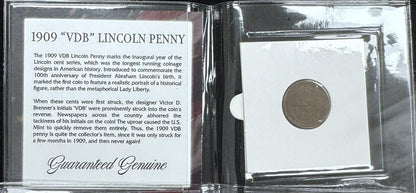 Read the Story! 1909 "VDB" Lincoln Penny, Mini Album