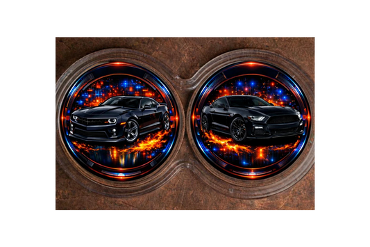 2-1oz 2026 GM Vs. Ford .999 Copper Rounds in Infinity Capsule