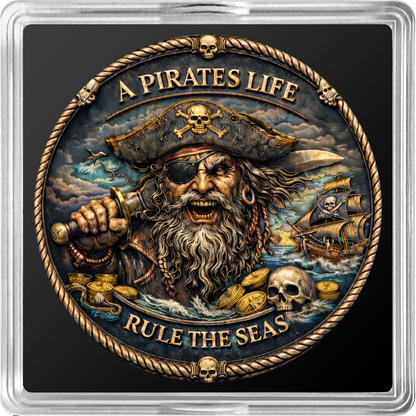 Pirate's Life Colorized 1 oz Copper Round (03/20)