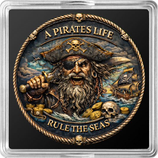 Pirate's Life Colorized 1 oz Copper Round (03/20)