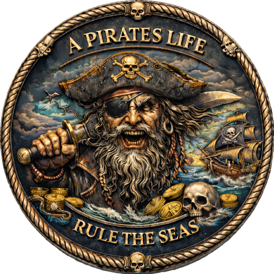Pirate's Life Colorized 1 oz Copper Round (03/20)