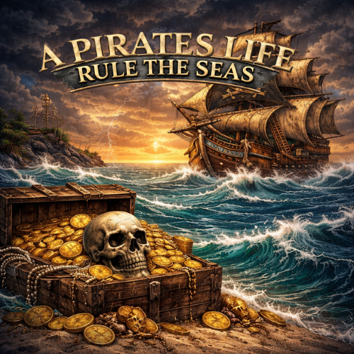 Pirate's Life Colorized 1 oz Copper Round (03/20)