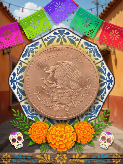 In Stock! OVERSIZED 5oz Copper LIBERTAD TRIBUTE