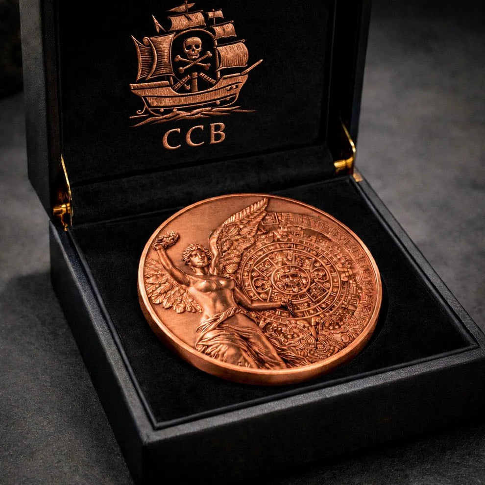 KILO! 2026 Kilo Angel of Mexico Kilo .999 Copper Medal w/BOX!
