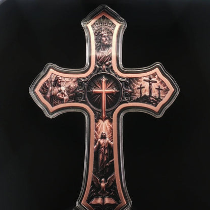 5 oz Copper High Relief Shaped Cross in Capsule (2500 Mintage)