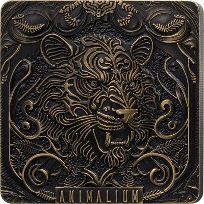 Factory Special! 2025 Benin Animalium Black Gold Tiger 1 oz Silver Coin