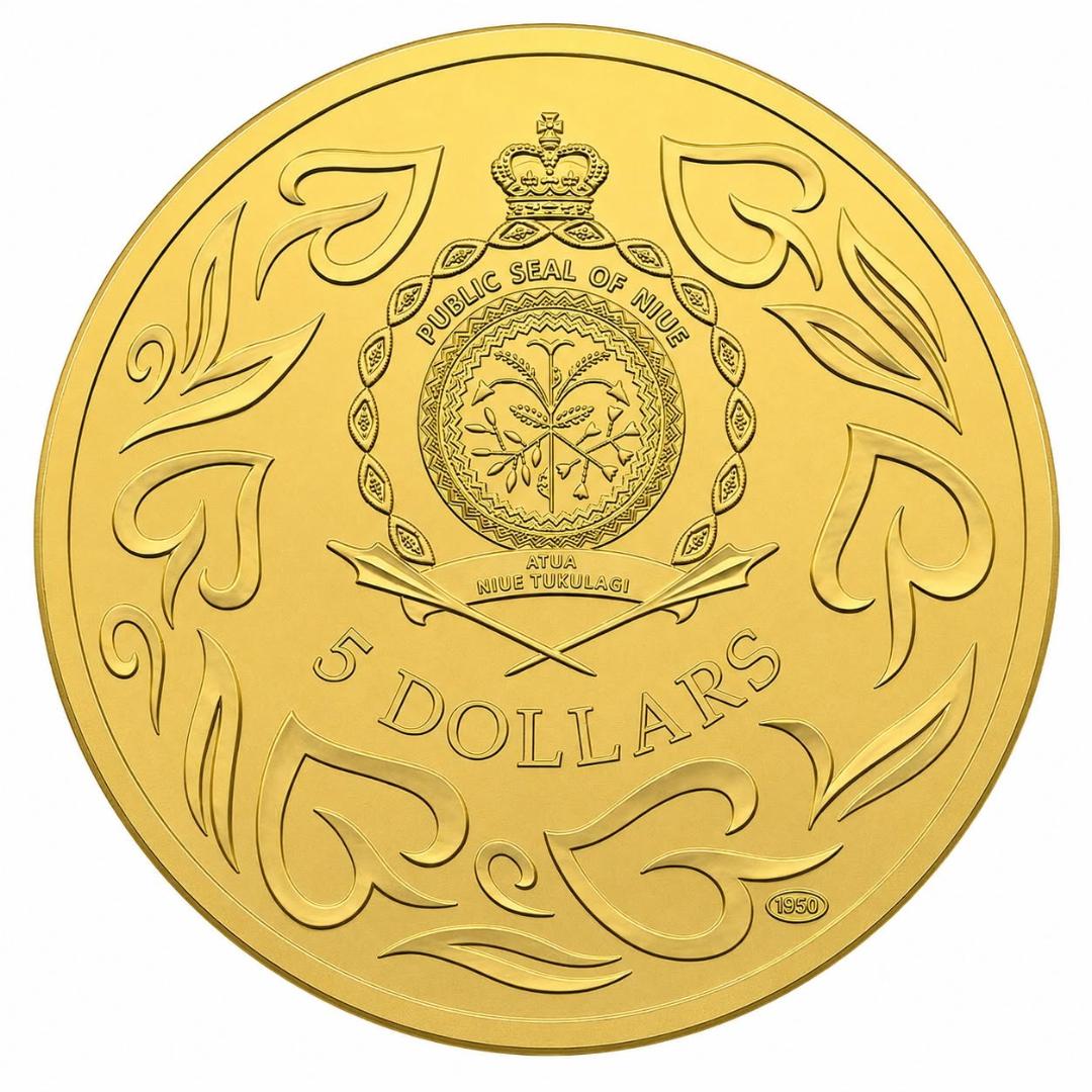 Estimate: 2026 Niue Bohemia 1/10 oz Gold BU Coin in Card