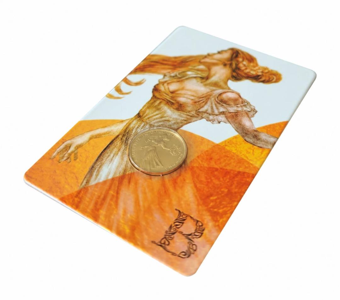 Estimate: 2026 Niue Bohemia 1/10 oz Gold BU Coin in Card