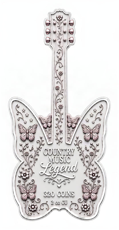 A LEGEND TAKES FLIGHT Dolly Parton Tribute 2 oz Copper Silver Plated