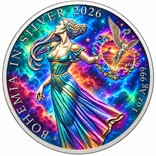 2026 Niue Bohemia: Libertad Portal 1 oz Silver Coin (199 Mintage)