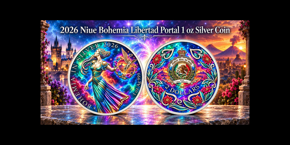 2026 Niue Bohemia: Libertad Portal 1 oz Silver Coin (199 Mintage)